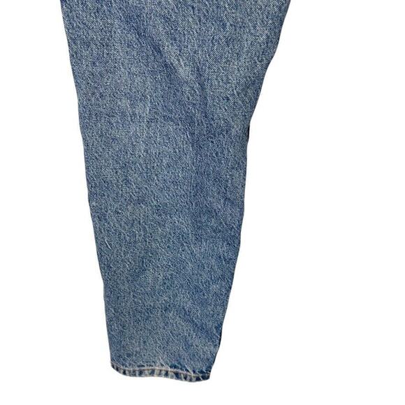 Zara Womens High Rise Distressed Medium Wash Blue Jeans Relaxed Mom Fit sz 4 - Picture 11 of 16